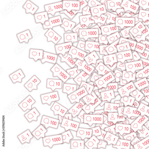 Social media icons. Social media marketing concept