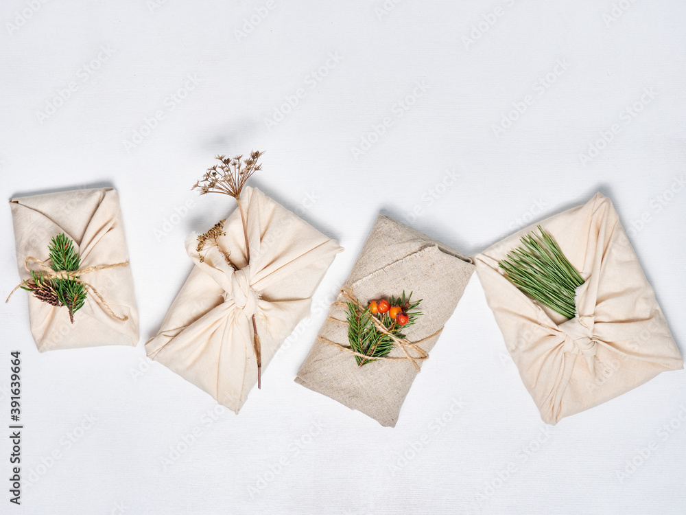 Zero waste and eco friendly christmas concept. Zero waste and eco friendly christmas concept.