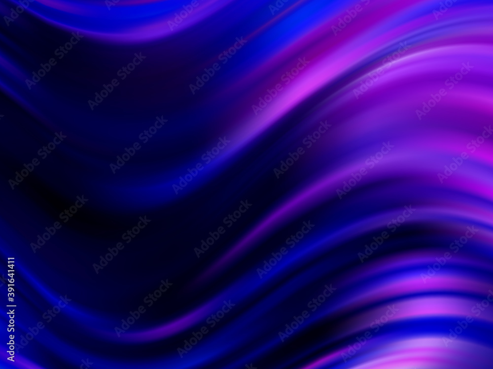 Fototapeta premium Vector illustration Blue abstract background Splashes and curved lines