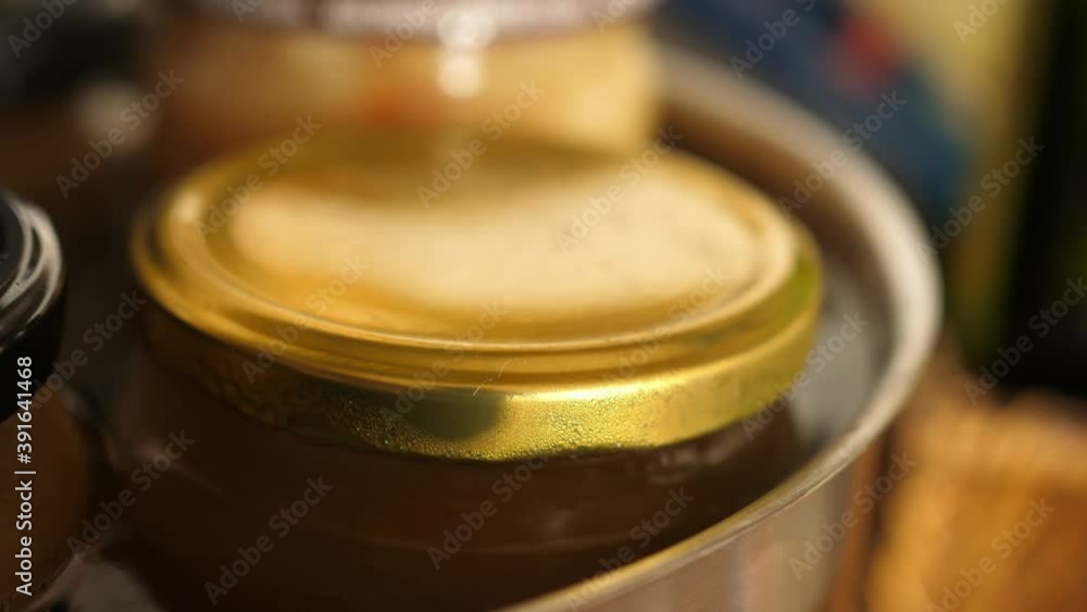 preserving jars in a pot of hot water preserving jars in a pot of hot water