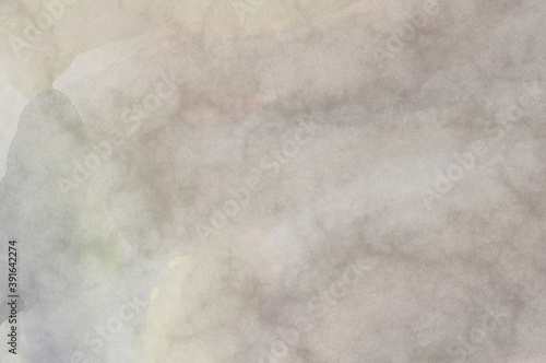 Watercolor abstract painting with pastel colors. Soft color painted illustration of calming composition for poster, wall art, banner, card, book cover or packaging. Modern brush strokes painting.