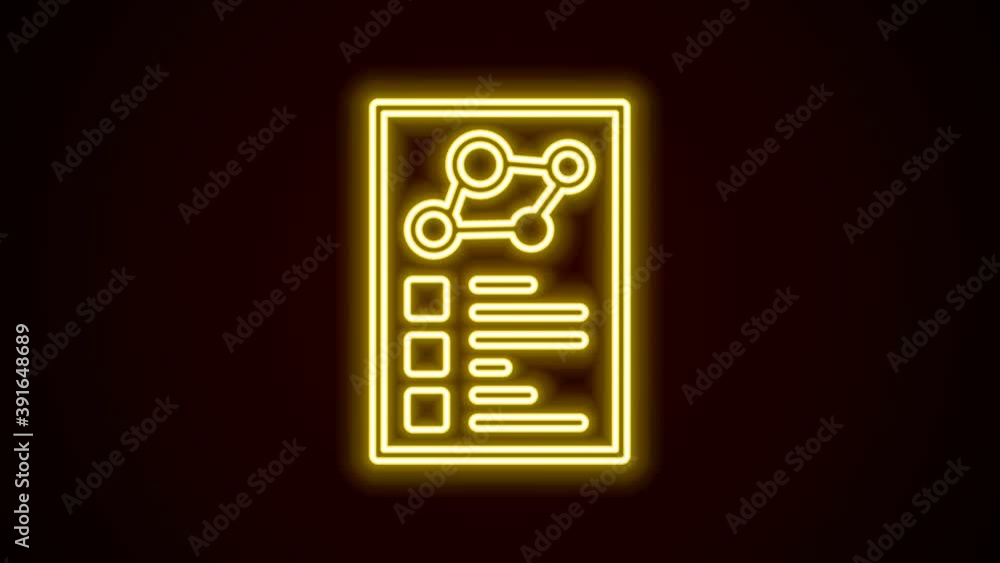 Glowing neon line Medical clipboard with clinical record icon isolated on black background. Health insurance form. Prescription, medical check marks report. 4K Video motion graphic animation Glowing neon line Medical clipboard with clinical record icon isolated on black background. Health insurance form. Prescription, medical check marks report. 4K Video motion graphic animation