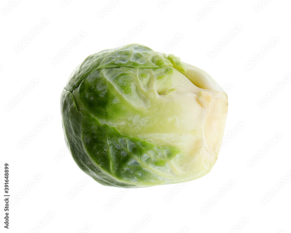 Fresh tasty Brussels sprout isolated on white Fresh tasty Brussels sprout isolated on white