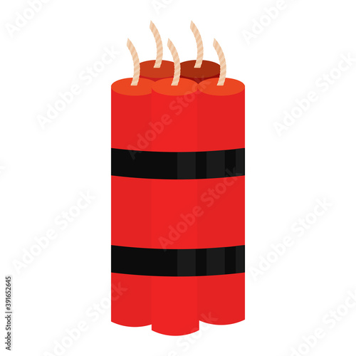Isolated tnt bomb gun war icon- Vector