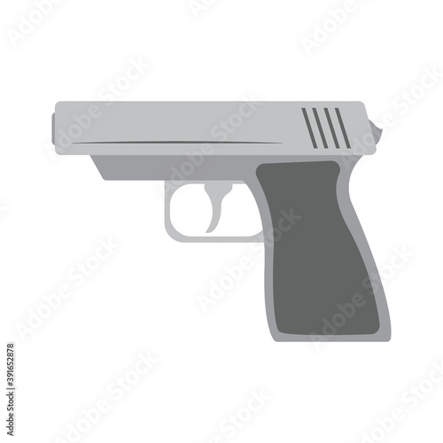 Isolated gun machine element war icon- Vector