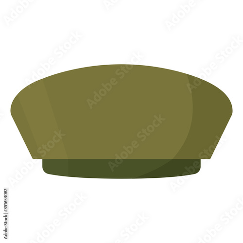 Isolated soldier hat gun war icon- Vector
