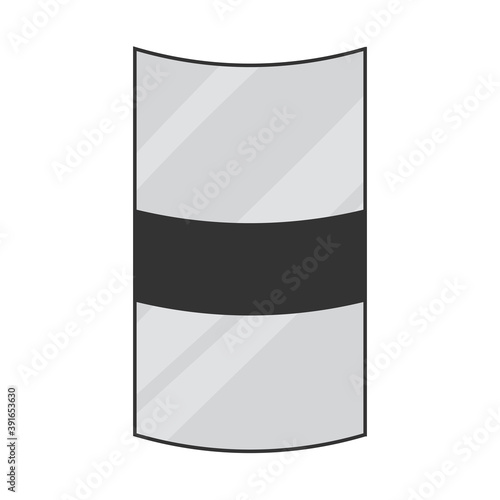 Isolated shield soldier gun war icon- Vector