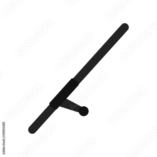 Isolated pale soldier gun war icon- Vector