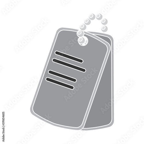 Isolated medal name gun war icon- Vector