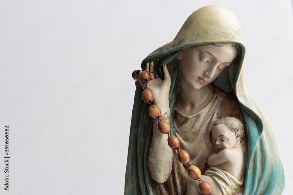 Mary and Rosary Stock Photo | Adobe Stock