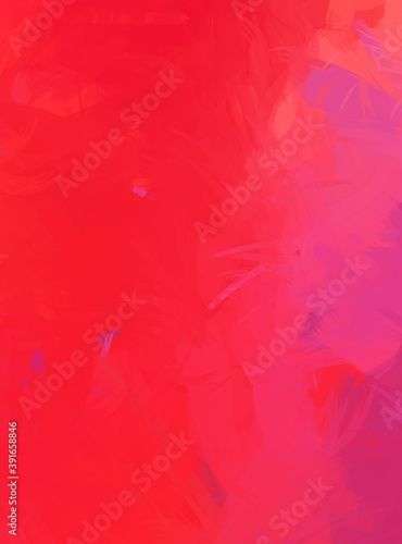 2D illustration of colorful brush strokes. Decorative texture painting. Vibrant paint pattern backdrop.