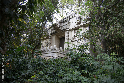Mayan ruins at the Museum of Anthropology in Mexico City, Mexico.