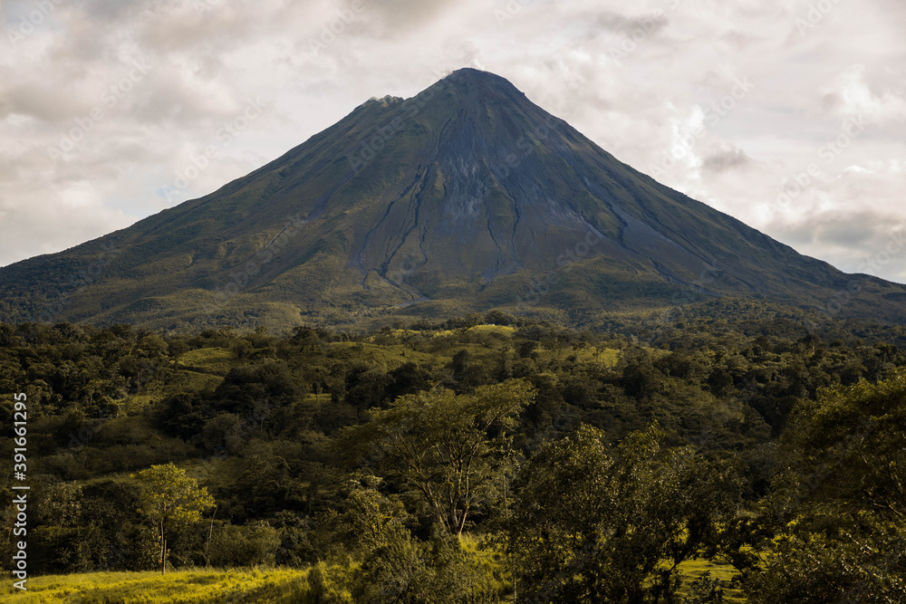 arenal, volcano, tropical, jungle, forest, costa rica, active, mountains, peak, fuji, travel, blue, new zealand, tenerife, teide, clouds, japan, beautiful, green, mt, scenery, volcanic