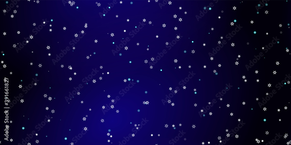 Fototapeta premium Falling Snowflakes seamless pattern flying snow