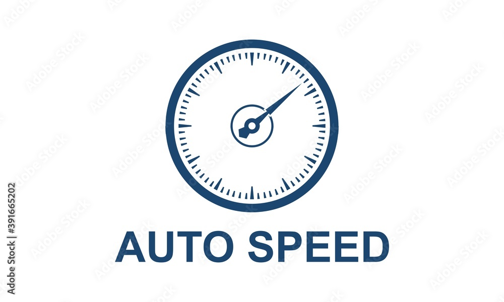 Circle speedometer illustration vector logo Circle speedometer illustration vector logo