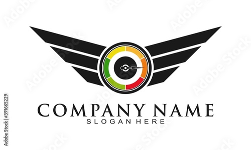 Speedometer for automotive illustration vector design