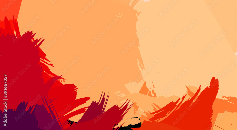 Obraz premium Artistic abstract background. Texture painted wallpaper. Creative illustration with strokes of paint. Brush pattern painting.