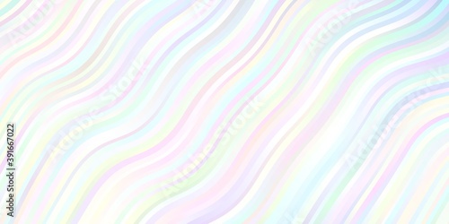 Light Pink, Blue vector template with curves.