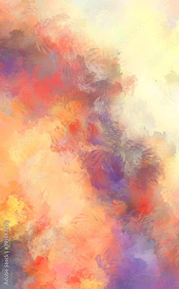 Artistic vibrant and colorful wallpaper.Brushed Painted Abstract Background. Brush stroked painting.