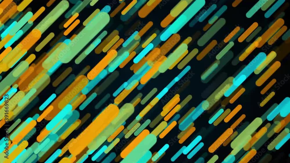Oblique rain of glowing straight particles in the dark space, 3d rendering computer backdrop Oblique rain of glowing straight particles in the dark space, 3d rendering computer backdrop