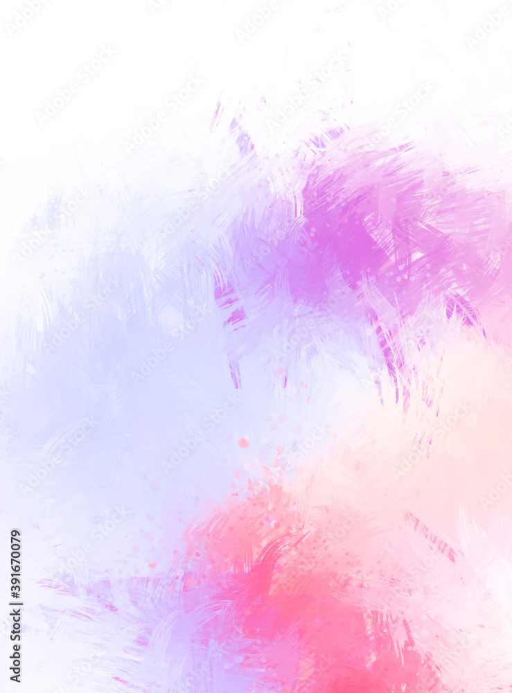 Creative abstract painting. Background with artistic brush strokes. Colorful and vibrant illustration. Painted art