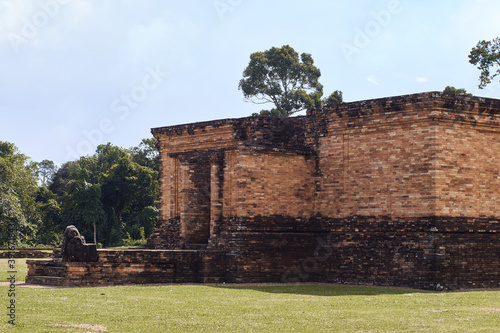 Part of muaro jambi temple building in province of jambi, Indonesia photo