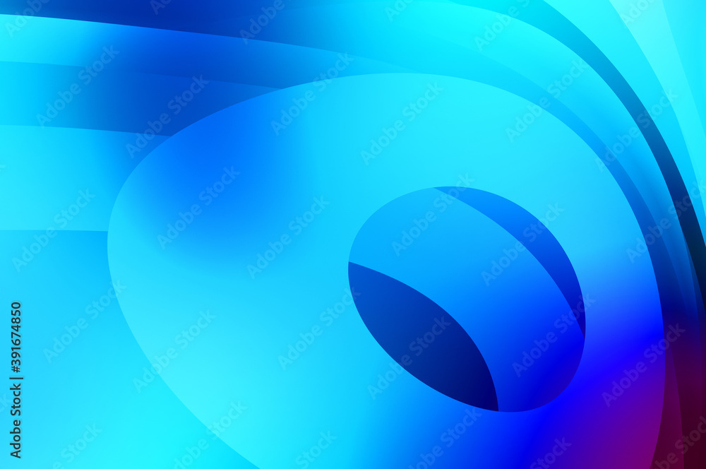 Obraz premium Abstract background with colorful gradient. Vibrant graphic wallpaper with stripes design. Fluid 2D illustration of modern movement.