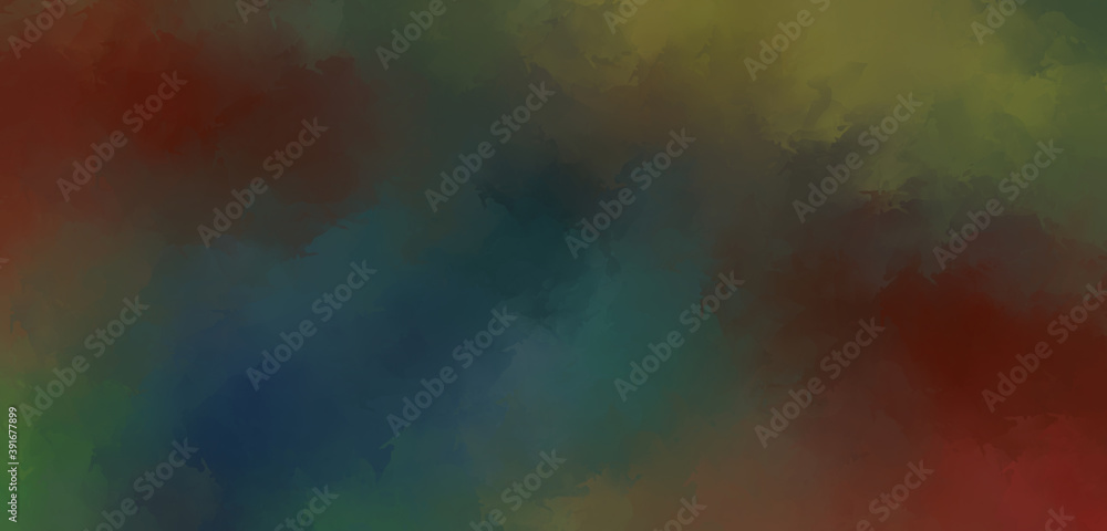 Creative abstract painting. Background with artistic brush strokes. Colorful and vibrant illustration. Painted art.