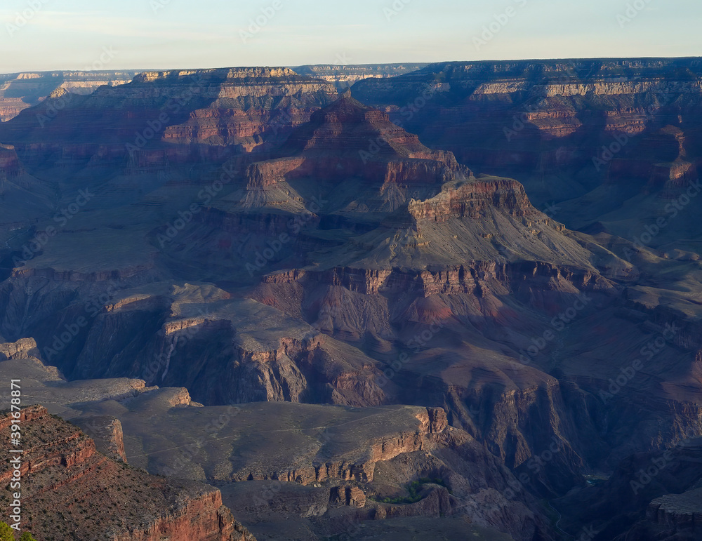 a sunrise view of the grand canyon from mather point on the south rim of grand canyon national park in arizona a sunrise view of the grand canyon from mather point on the south rim of grand canyon national park in arizona