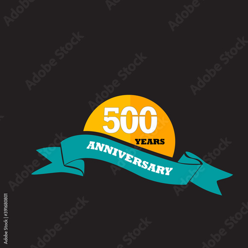 500 years anniversary celebration - VECTOR ILLUSTRATION