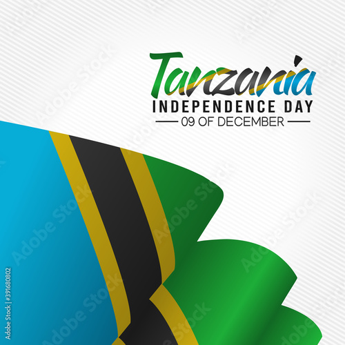 vector graphic of Tanzania independence day good for Tanzania independence day celebration. flat design. flyer design.flat illustration.