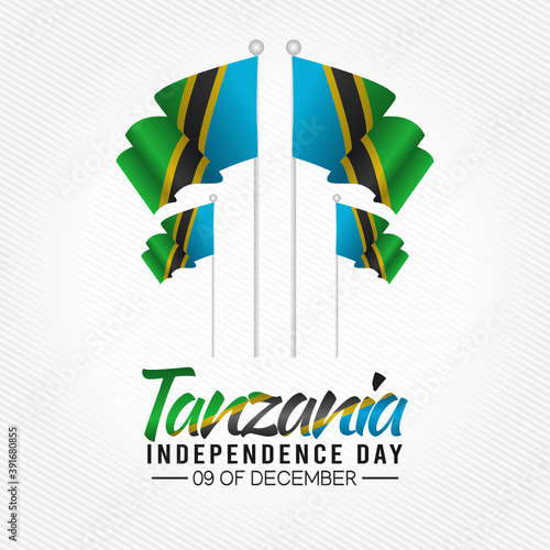 vector graphic of Tanzania independence day good for Tanzania independence day celebration. flat design. flyer design.flat illustration.
