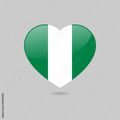 Vector Glossy Nigerian Flag Heart Free Download Vector Glossy Nigerian Flag Heart - GFXLoad