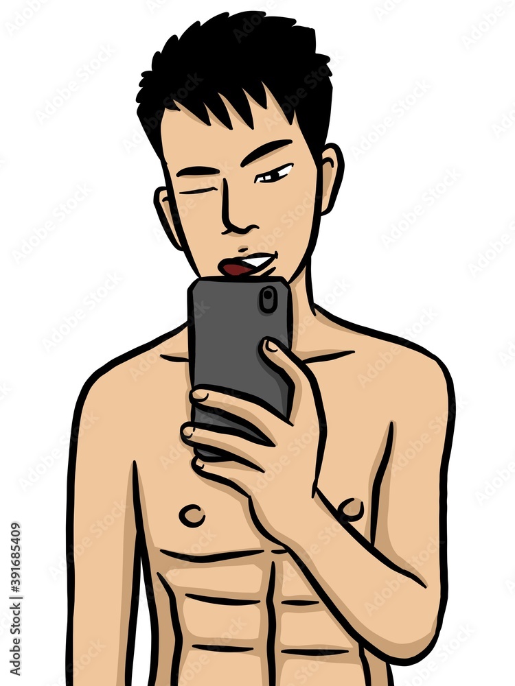 cartoon cute man on white background cartoon cute man on white background