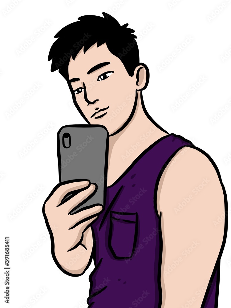 cartoon cute man on white background cartoon cute man on white background