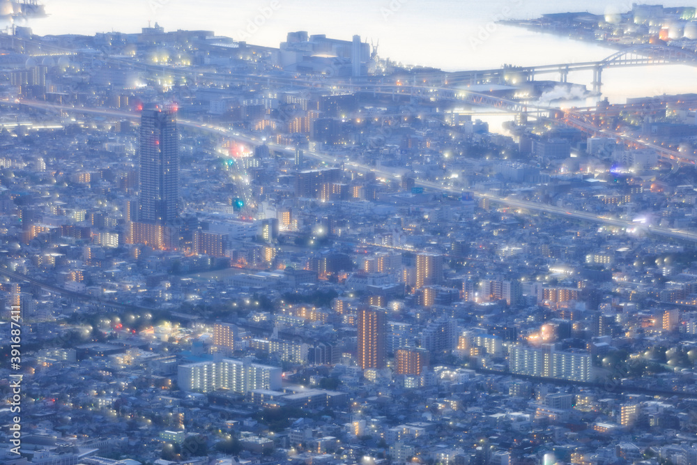 摩耶山掬星台から見る神戸の夜景　【2020年】