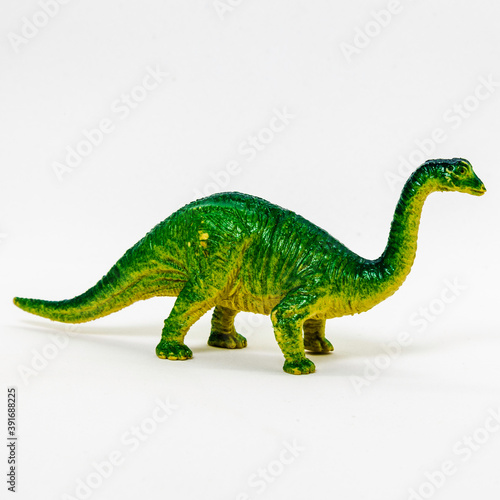 Toy Dinosaurs on White Background © Mat