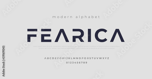 Modern alphabet fonts. Typography, Technology, Lettering, Elegant, Fashion, Designs, Serif fonts, Uppercase. Vector illustration photo