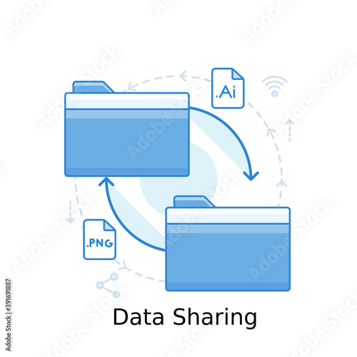 Data Sharing  © Vectors Point