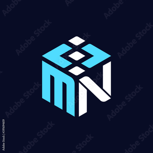 MN Letter Web Design Company Logo and Icon Design Editable Vector and Coding Icon Favicon for Website