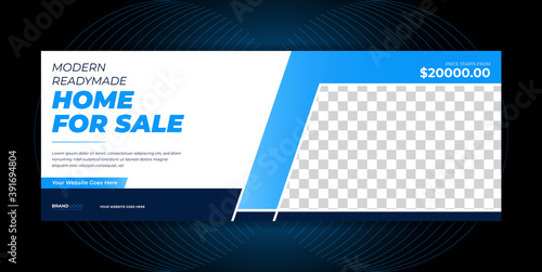 Real estate agency home rent sale social media post  poster facebook cover page, timeline, header online web banner template design