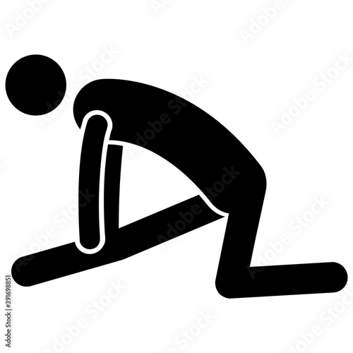 Hurdler Stretching