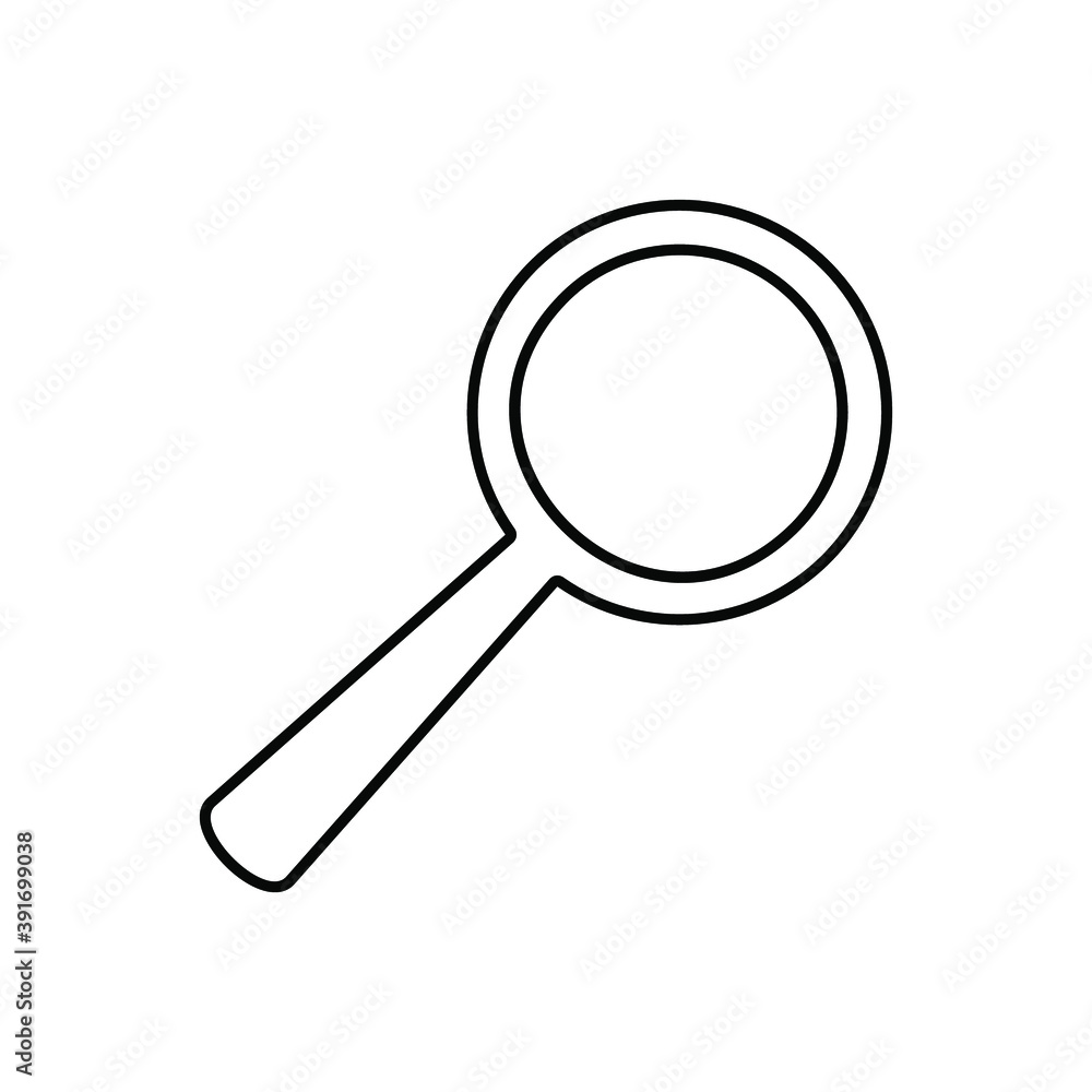 search icon vector isolated on white background search icon vector isolated on white background