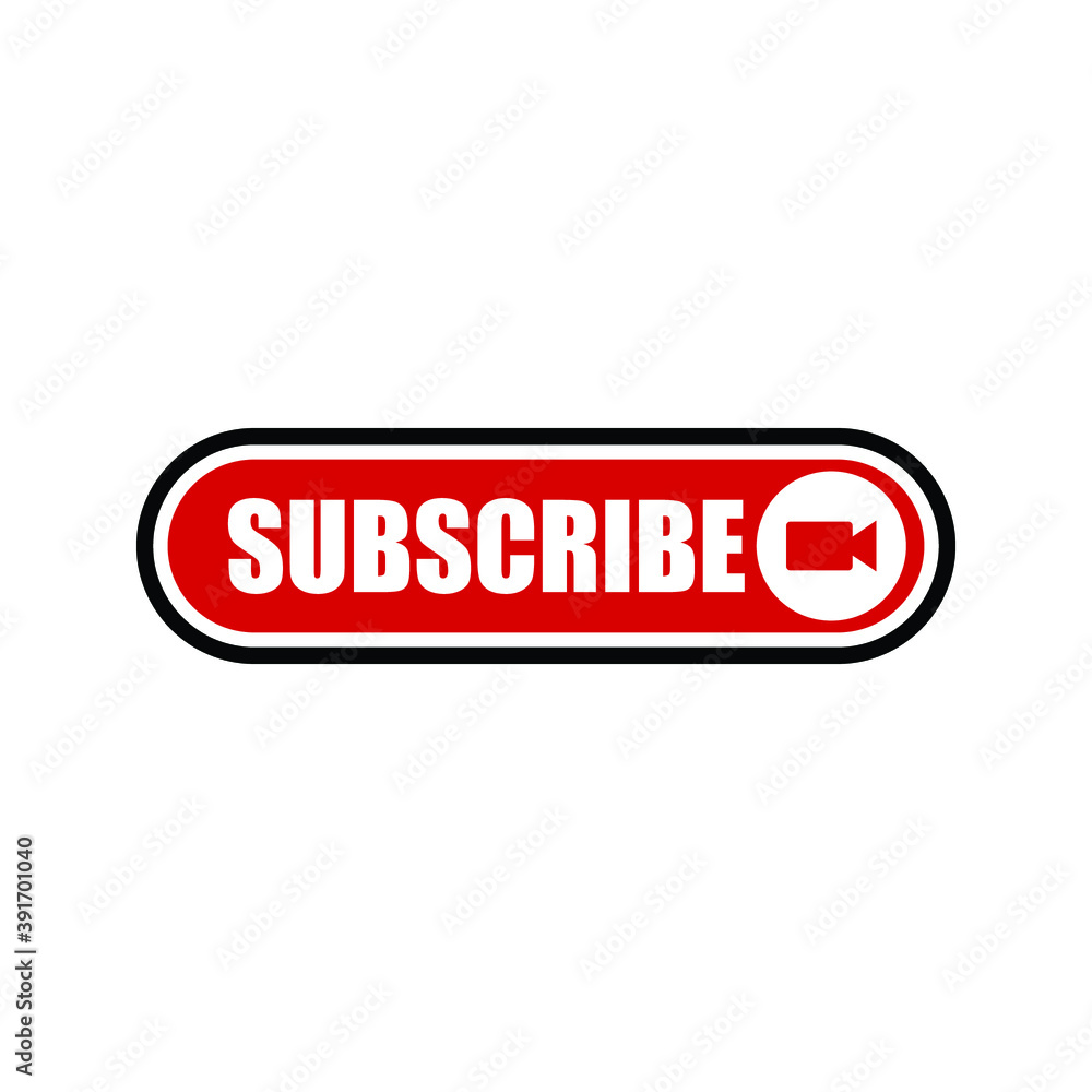 subscribe button icon on white background. flat style. subscribe icon for your web site design, logo, app, UI. subscribe symbol. subscribe button icon on white background. flat style. subscribe icon for your web site design, logo, app, UI. subscribe symbol.