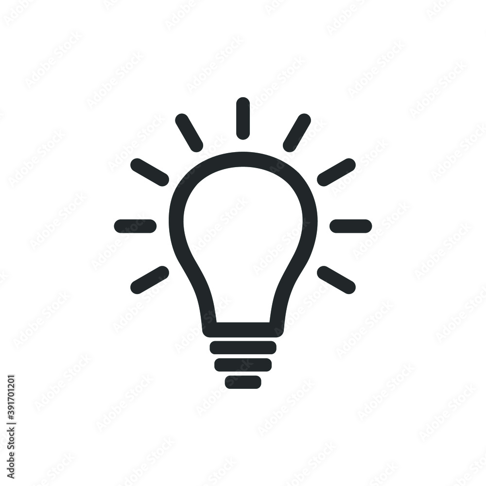 Bulb icon vector. Bulb icon isolated on white background. Bulb icon simple and modern for app, web and design. Bulb icon vector. Bulb icon isolated on white background. Bulb icon simple and modern for app, web and design.