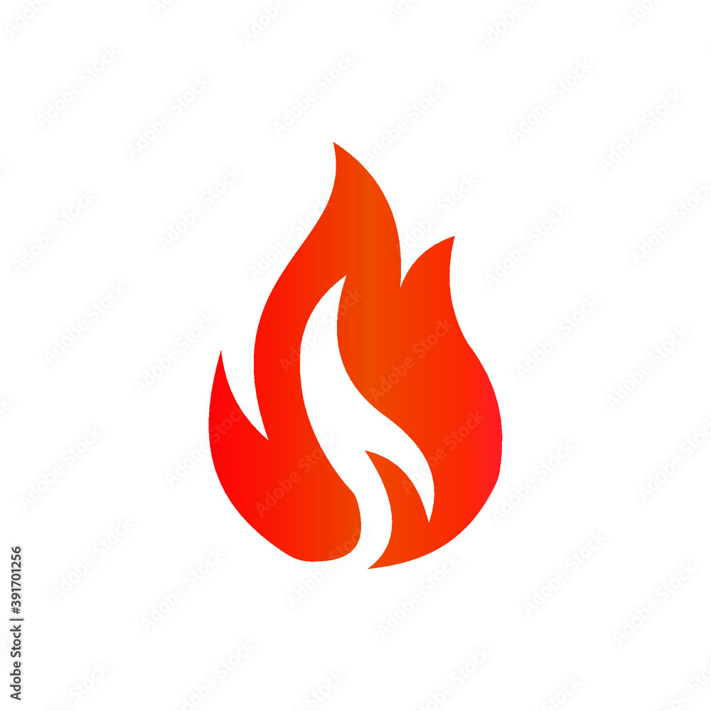 Fire icon vector. Fire icon isolated on white background. Fire icon simple and modern for app, web and design. Fire icon vector. Fire icon isolated on white background. Fire icon simple and modern for app, web and design.