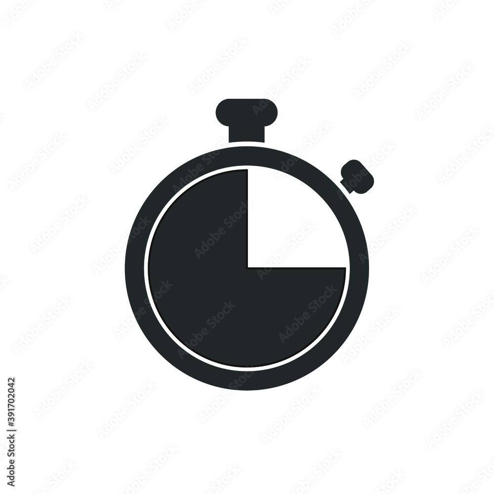 Stopwatch icon isolated on white background. Stopwatch icon trendy and modern stopwatch symbol for logo, web, app, ui. Stopwatch icon vector. Stopwatch icon flat vector illustration for graphic and we Stopwatch icon isolated on white background. Stopwatch icon trendy and modern stopwatch symbol for logo, web, app, ui. Stopwatch icon vector. Stopwatch icon flat vector illustration for graphic and we