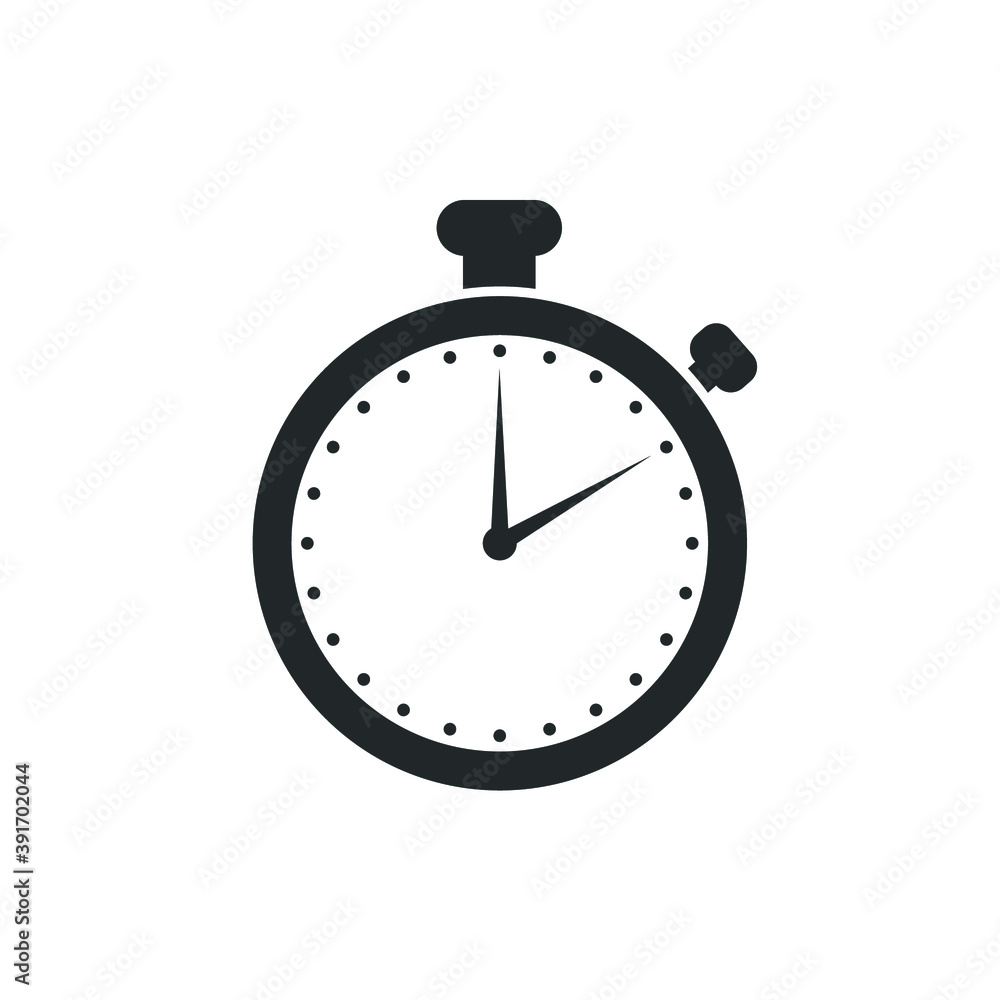 Stopwatch icon isolated on white background. Stopwatch icon trendy and modern stopwatch symbol for logo, web, app, ui. Stopwatch icon vector. Stopwatch icon flat vector illustration for graphic and we Stopwatch icon isolated on white background. Stopwatch icon trendy and modern stopwatch symbol for logo, web, app, ui. Stopwatch icon vector. Stopwatch icon flat vector illustration for graphic and we