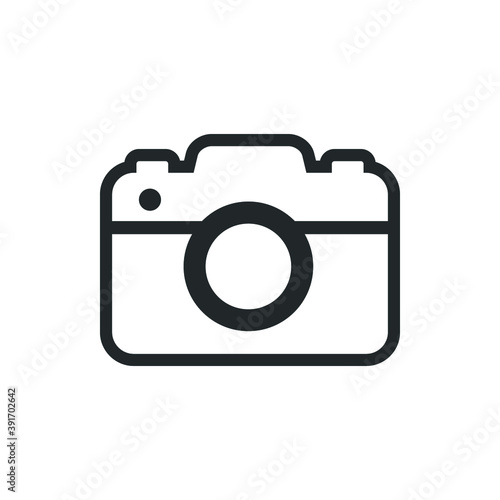 Camera icon vector. Camera icon isolated on white background. Camera icon simple and modern for app, web and design.