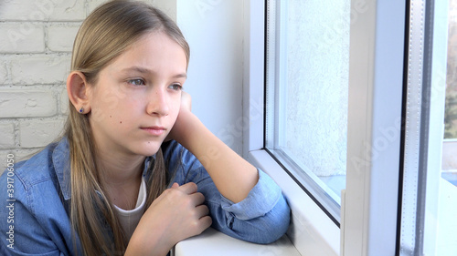 Sad Kid Looking on Window, Unhappy Child, Bored Thoughtful Girl, Teenager Face, Isolated People at Home in Coronavirus Crises Free Download Sad Kid Looking on Window, Unhappy Child, Bored Thoughtful Girl, Teenager Face, Isolated People at Home in Coronavirus Crises - GFXLoad